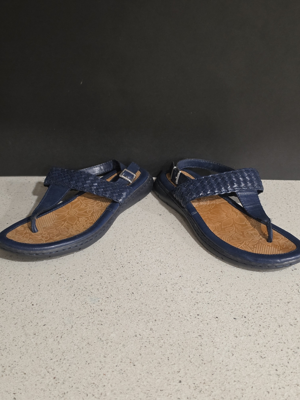 boc Navy Braided Thong Sandals - Picture 4 of 5